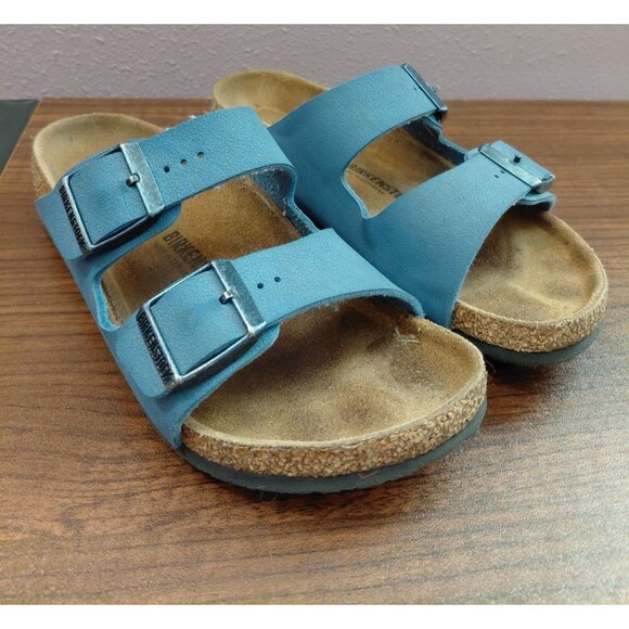 Birkenstocks Arizona Kid's Size EU34/US3Y Blue 2 Buckle Sandals - Picture 1 of 7